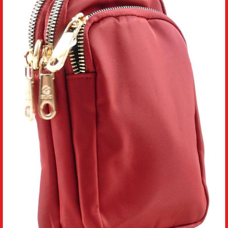Női keresztpántos apró táska, piros olaszbortaskak-hu b