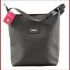 VIA55 női egyszerű női keresztpántos táska, rostbőr, szürke olaszbortaskak.hu a