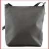 VIA55 női egyszerű női keresztpántos táska, rostbőr, szürke olaszbortaskak-hu c