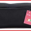 VIA55 női keresztpántos táska széles fazonban, rostbőr, arany olaszbortaskak-hu c