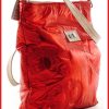 VIA55 női keresztpántos táska vízhatlan anyagból, piros olaszbortaskak-hu b